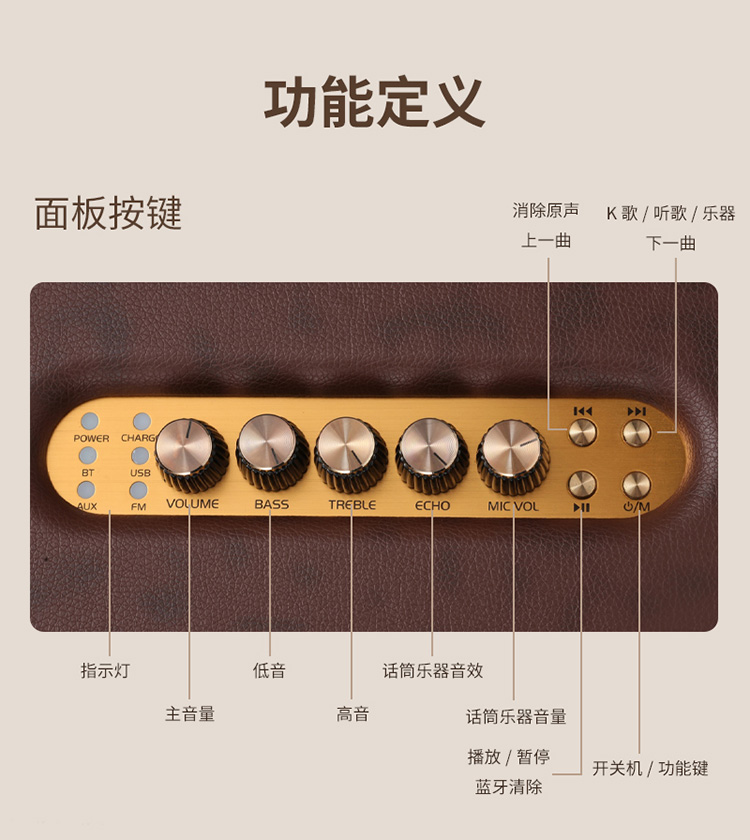 K2音响操作面板